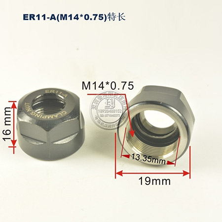 厂家直销ER11-A/B/M/UM/D四方型螺母 雕刻机主轴螺母