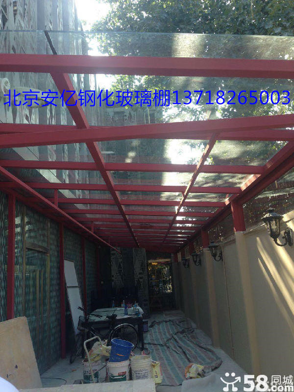 北京市北京铝合金停车棚遮雨棚厂家