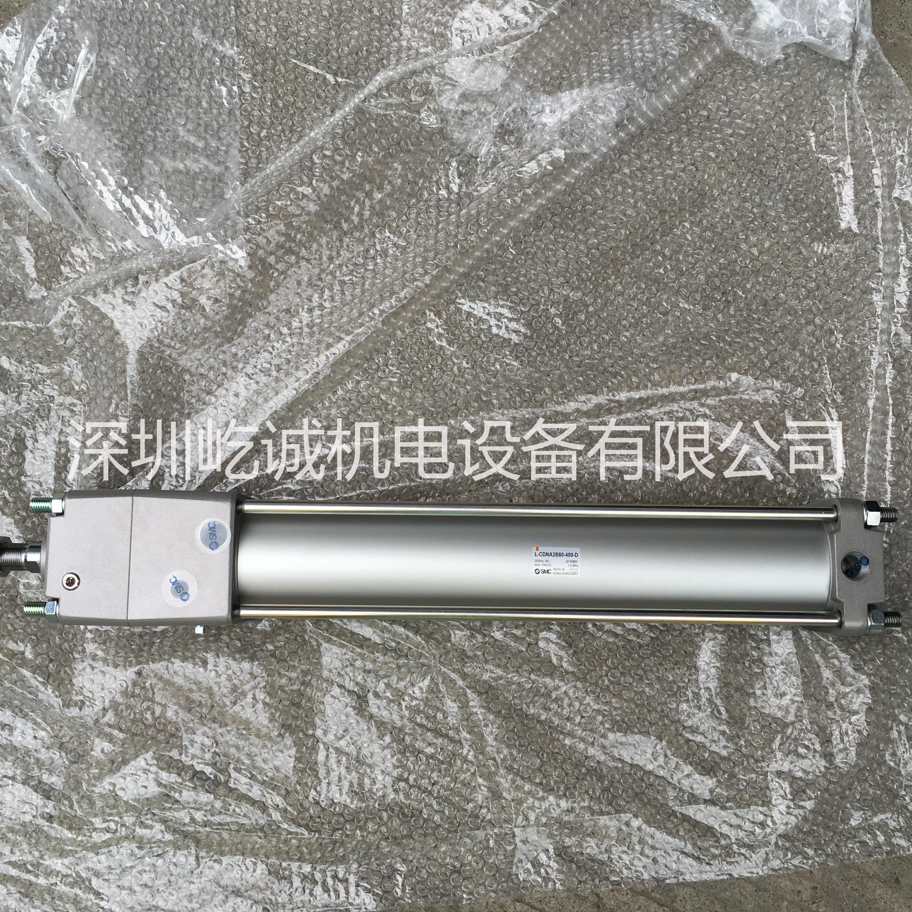 日本SMC气缸CDNAFN80-400-D锁紧标准L-CDNA2B80-400支架DCA2-F08