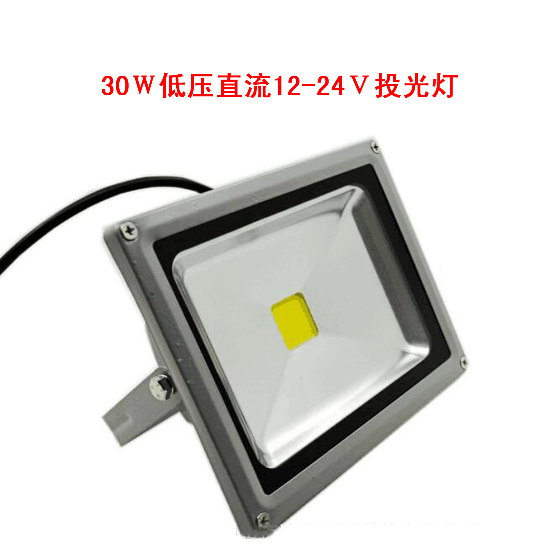 12V 24V投光灯 低压LED太阳能投光灯30w船用照明应急灯 储电池投光灯30Ｗ