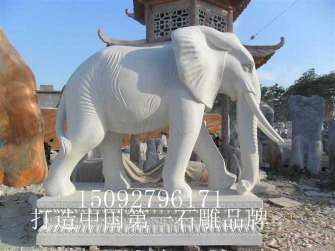 济宁市汉白玉石雕大象厂家厂家供应石雕大象厂家报价 山东 汉白玉石雕大象厂家