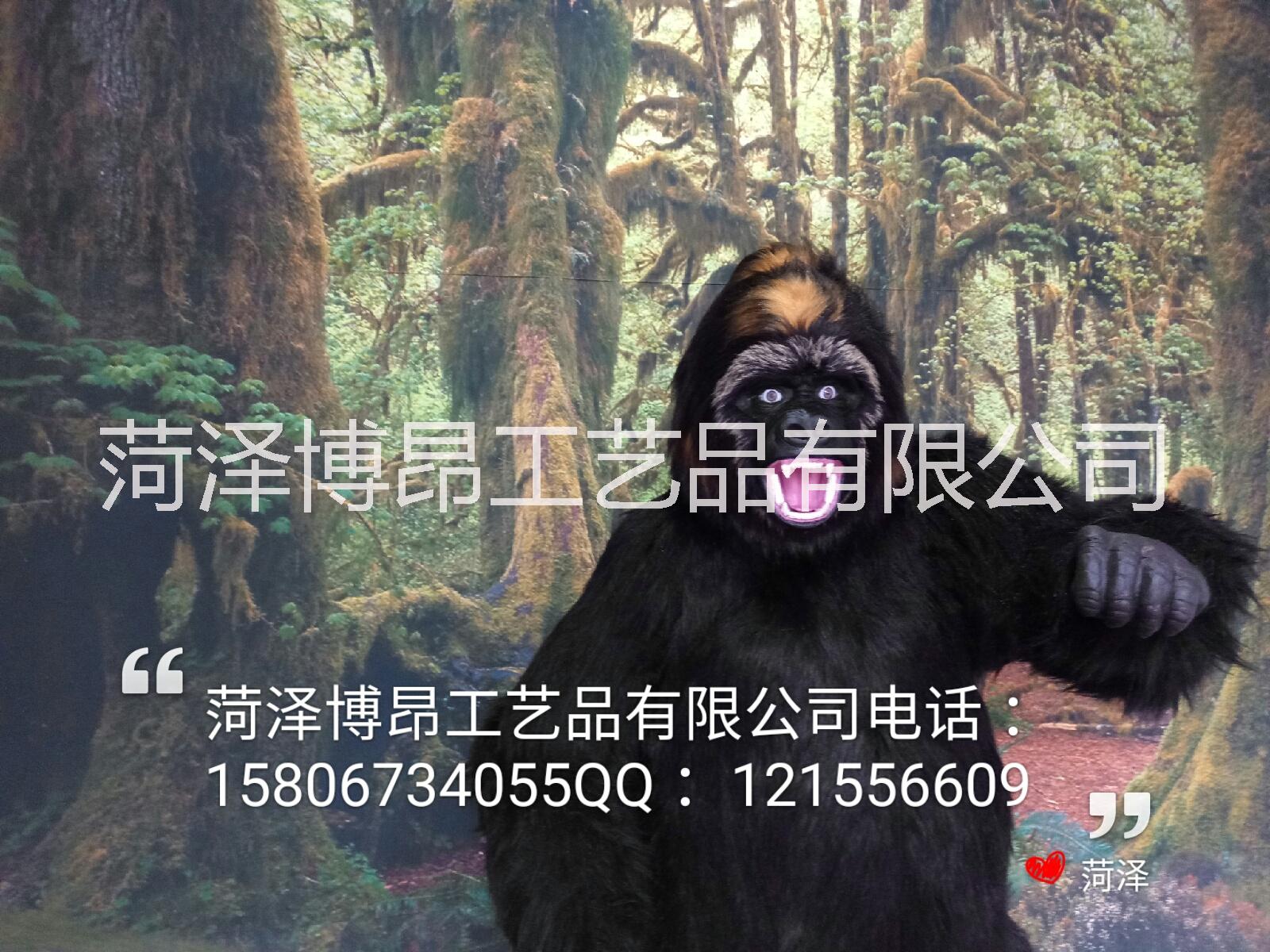 仿真大猩猩，精心制作大猩猩各种姿呈现，用新打造专利新产品