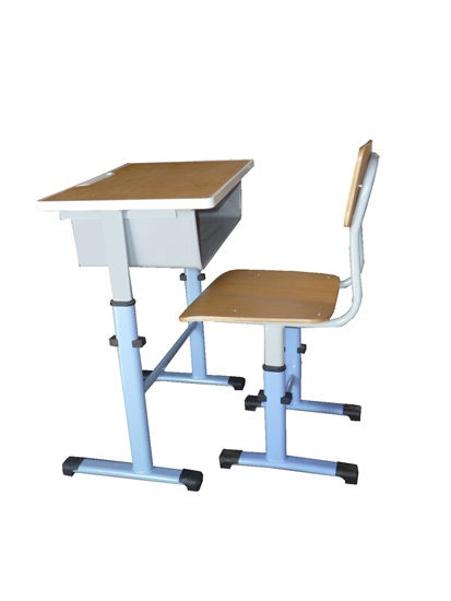 钢木家具课桌椅环保课桌椅生产厂家钢木课桌椅厂家直销培训班课桌椅图片