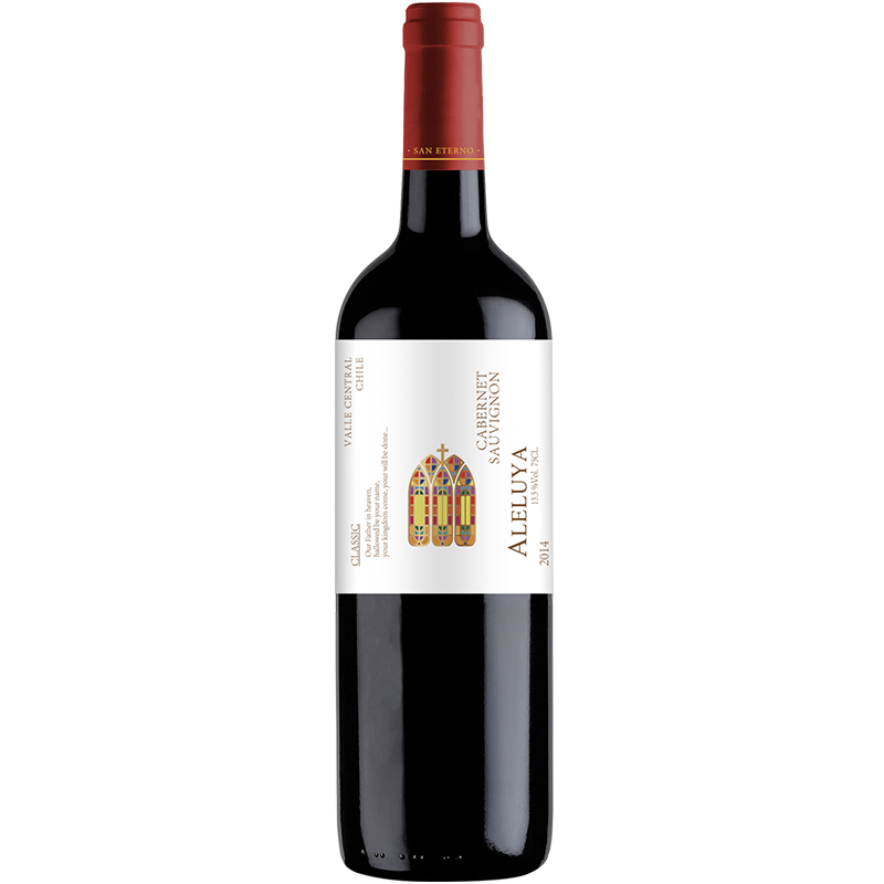 智利葡萄酒哈雷路亚经典赤霞珠干红图片