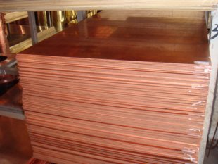 超宽红铜板价格表//徐州C1100半硬红铜板重量计算公式图片