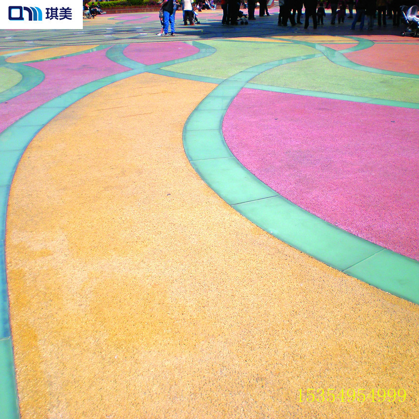 BT内蒙古供应用于到了硬化的包头建设路彩色透水骑行道 内蒙古B包头建设路彩色透水骑行道