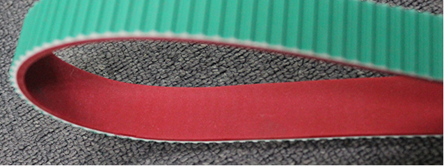 广州生产厂家供应包装机械皮带 加红胶带绿布同步带 一体成型