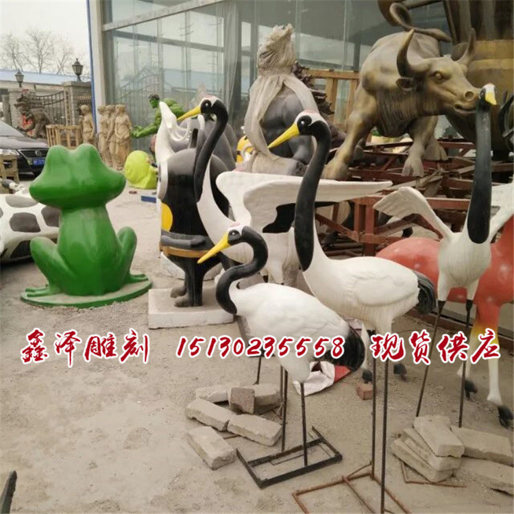 树脂仙鹤雕塑厂家