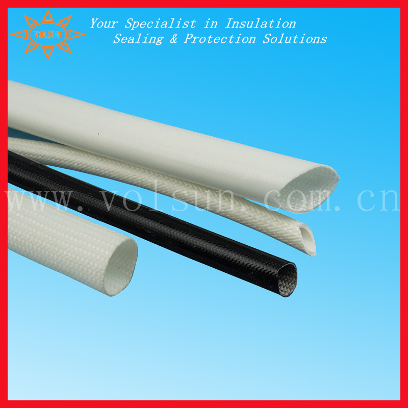 硅橡胶玻璃纤维管 供应耐高温玻璃纤维套管 优质外纤内胶玻纤管