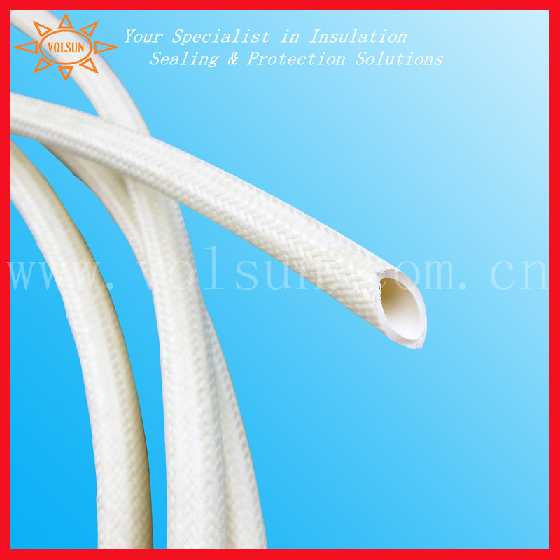 硅橡胶玻璃纤维管 供应耐高温玻璃纤维套管 优质外纤内胶玻纤管