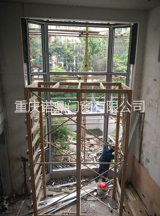 重庆诺鼎100型断桥铝合金门窗落地隔音窗封阳台外开下悬窗