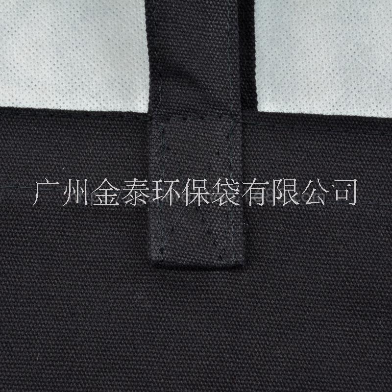 黑色12A帆布购物手提袋服装包装图片