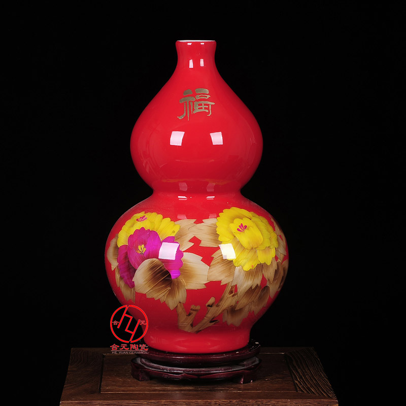 礼品花瓶定制 高档新款陶瓷摆件花瓶