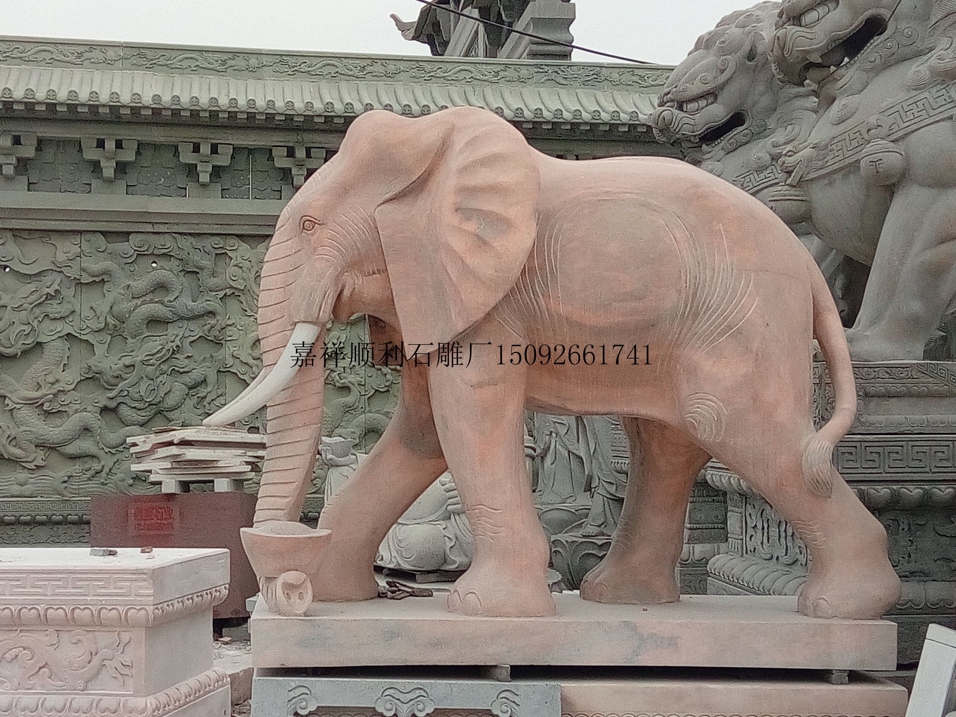 石雕大象石大象喷水石大象大象图片石雕大象的价格石雕精美石雕大象
