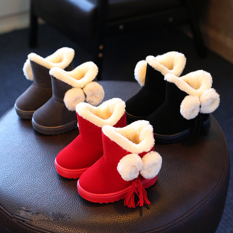 供应童装一件代发 冬季新款韩版男女童雪地靴