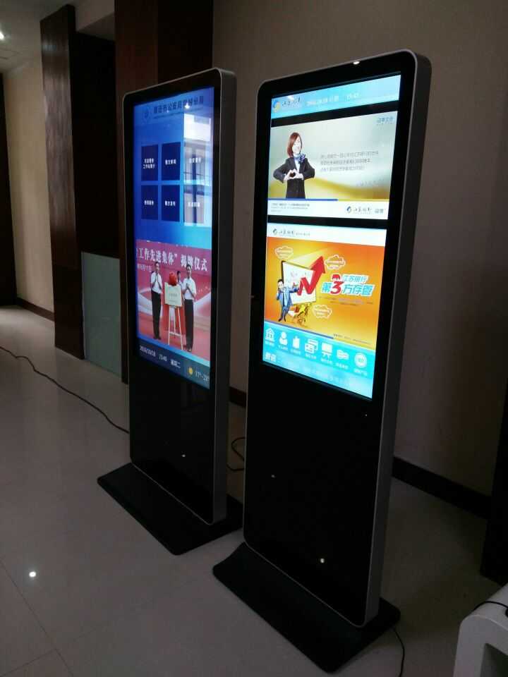 江苏工厂热销立式广告机网络版单机汉邦智能科技立式广告机