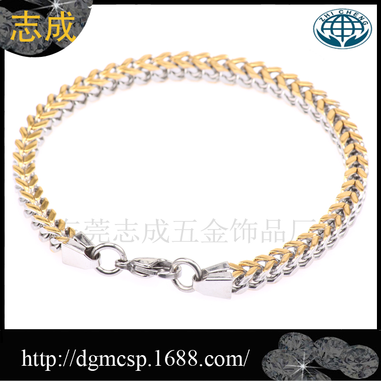 不锈钢链条款式各异样式可铸造韩国潮流钛钢产品不锈钢手链图片