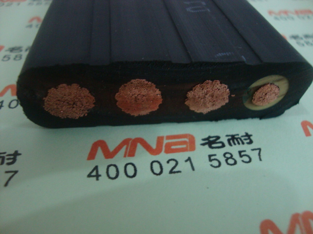 上海名耐特种电缆-行车起重机扁电缆（YFFB控制动力扁电缆柔软耐油）图片
