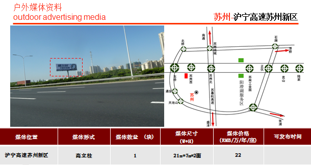 沪宁高速广告苏州段广告位
