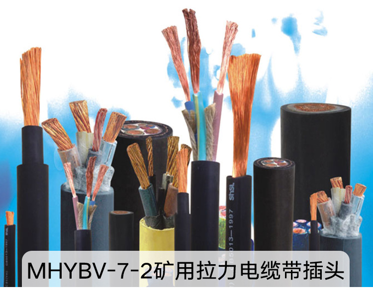 矿用七芯拉力电缆MHYBV-7- 1矿用七芯拉力电缆-含插头现货