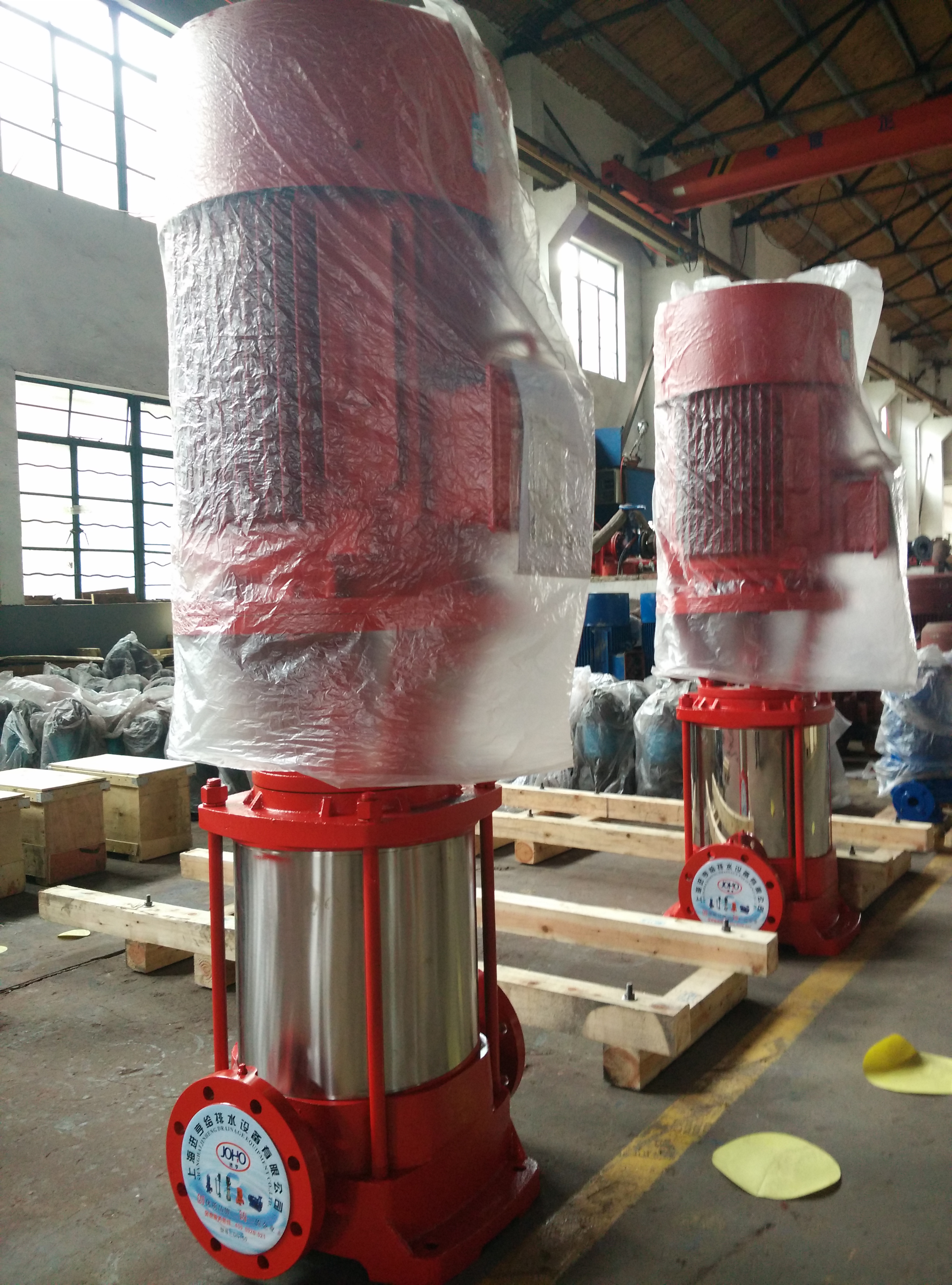 上海进亨泵业供应GDL立式多级消防泵上海CCCF认证消防泵上海水泵厂家直销价格优惠图片