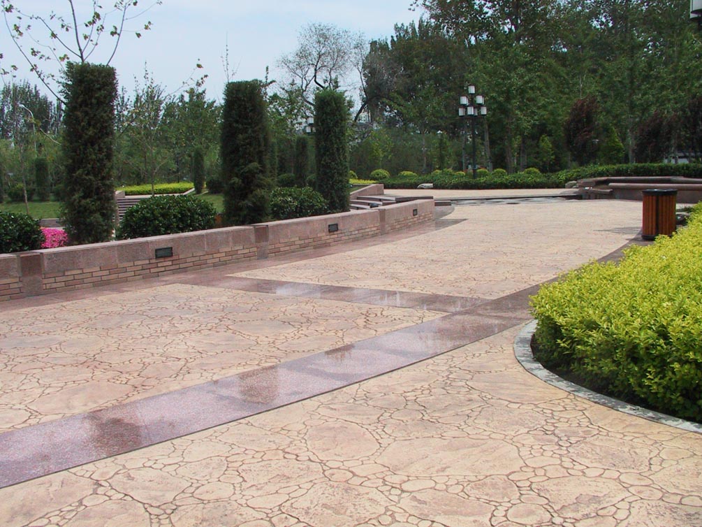 杭州彩色地坪做法 彩色地坪材料 彩色地坪设计