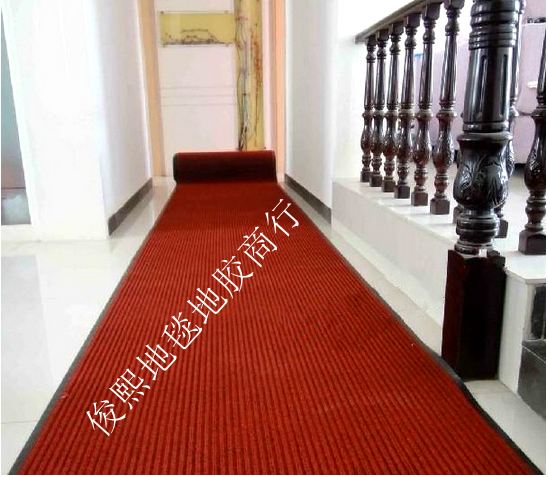 PVC复合双条纹地毯 PVC复合防滑双条纹地毯 PVC复合防滑吸水双条纹地毯图片