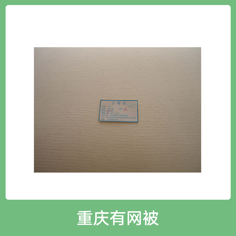 重庆有网被 专业生产直销各种规格纯棉被 千层雪有网被订购电话图片