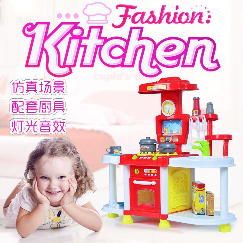 仿真DIY儿童过家家厨房玩具女孩奇趣小厨房玩具工厂直销图片