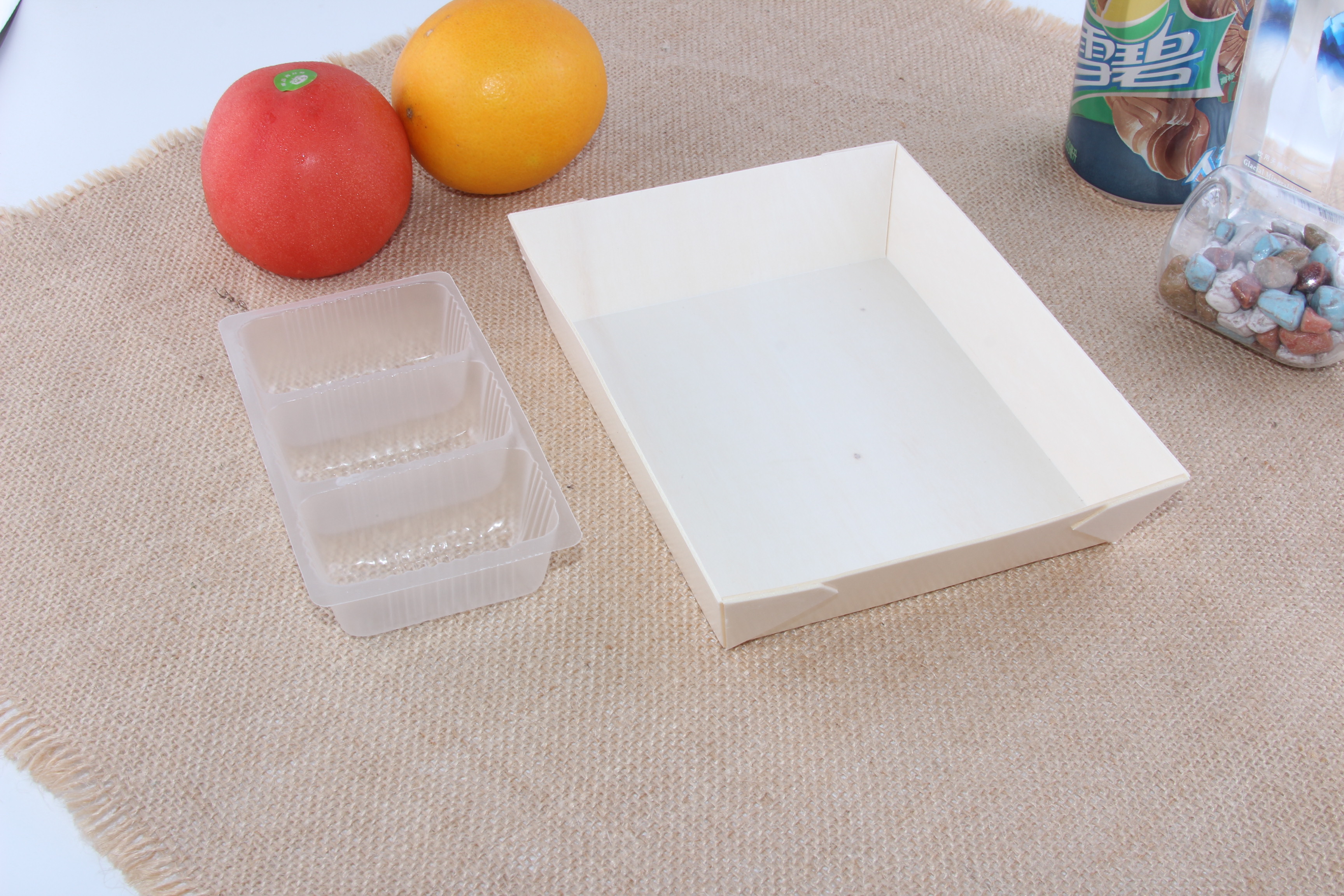 创意一次性快餐盒木片便当盒木质饭 一次性快餐盒木片便当盒木质饭盒 SG195