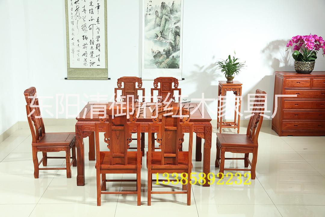 东阳红木家具,缅花,红木餐桌批发