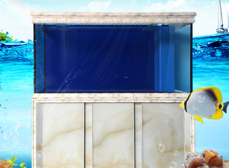 水族箱欧式生态金鱼缸水族箱热带1.2米玻璃定做底滤大中型多功能长方形图片