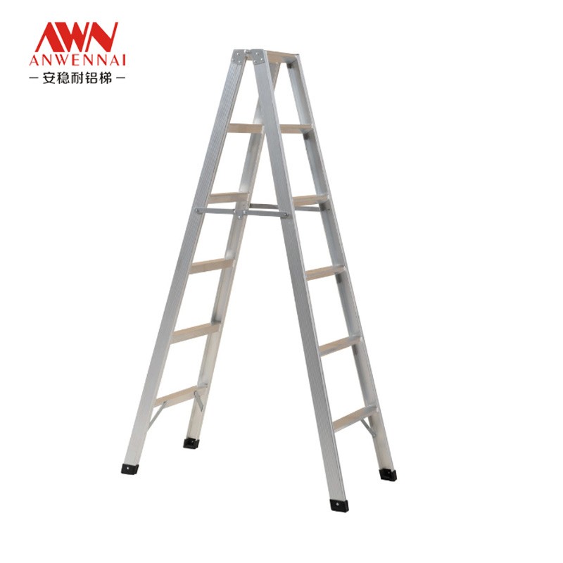 安稳耐519铝合金工程梯子 稳固焊接人字梯  装修家用步梯