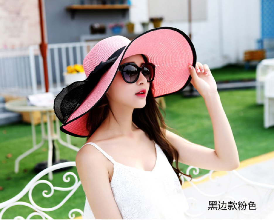 台州市韩版女式草帽太阳帽帽子厂家
