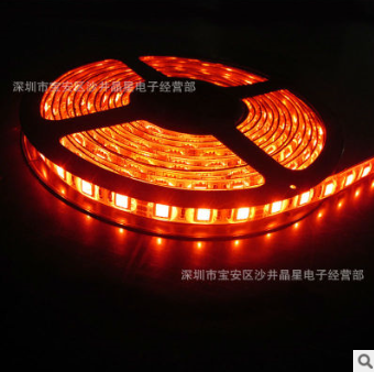 厂家供应5050低压单色光冷白红光 60灯条防水LED七彩软灯带双面板现货批发