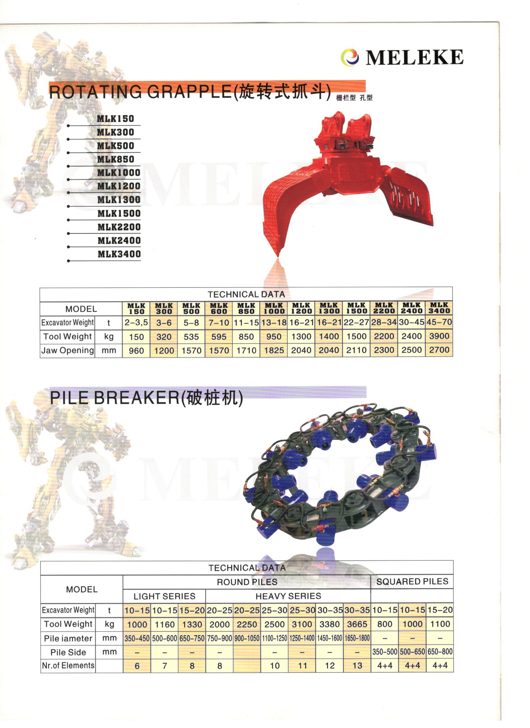 旋转式抓斗/破桩机，旋转式抓斗/破桩机价格，旋转式抓斗供应商