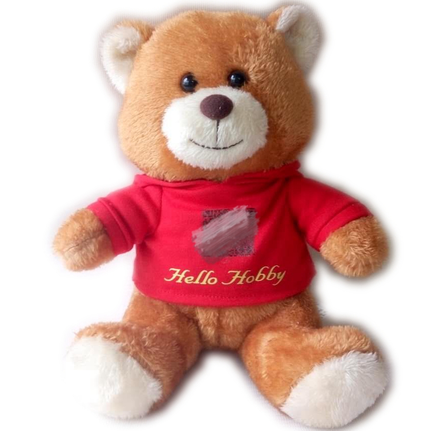 创意二维码毛绒泰迪熊玩具布娃娃可加LOGO批发定制宣传礼品精品图片