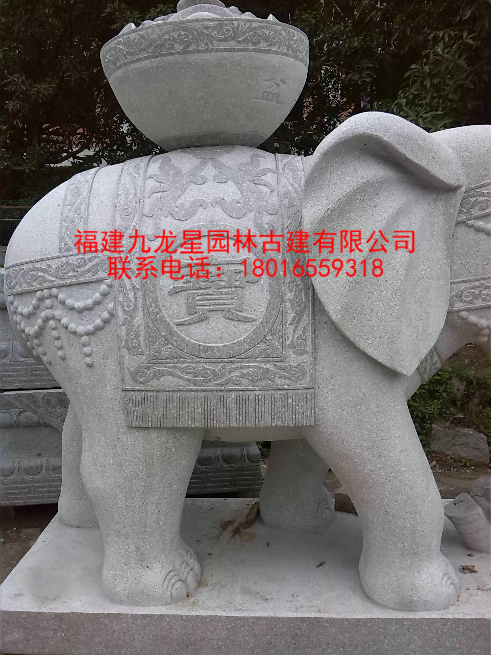 供应石雕象工艺品 汉白玉石雕大象 门口石雕象摆件 门口招财纳福汉白玉石雕大象图片