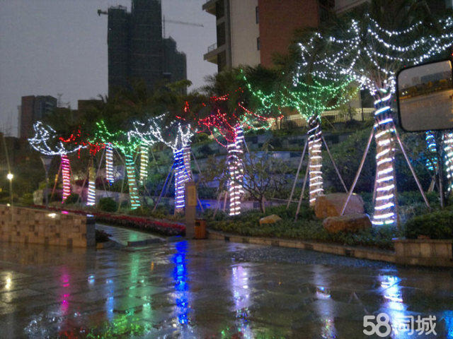 北京专业树灯彩灯安装、围栏灯串灯、造型灯、春节庭院灯布置图片