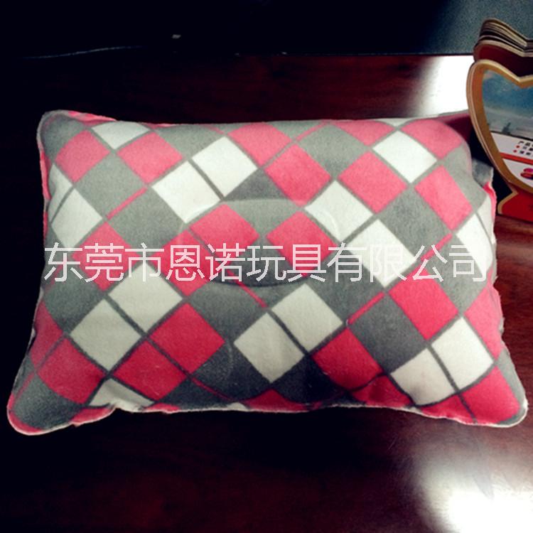 生产厂家供应植绒充气长方形枕头天鹅绒贴合布充气枕头环保PVC图片