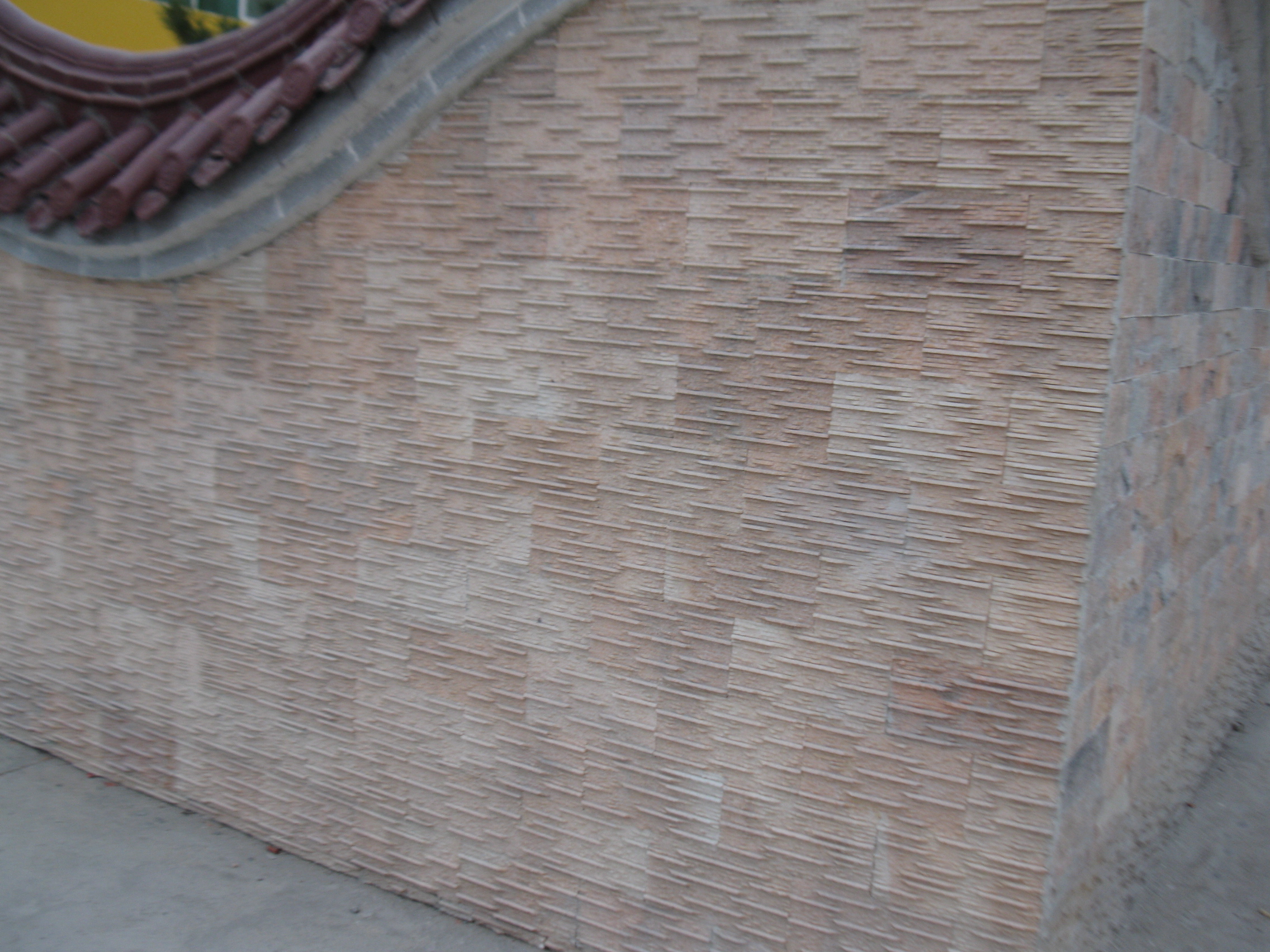 南召波浪文化石背景墙图片