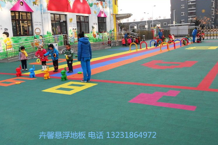 儿童游乐场专用悬浮拼装地板