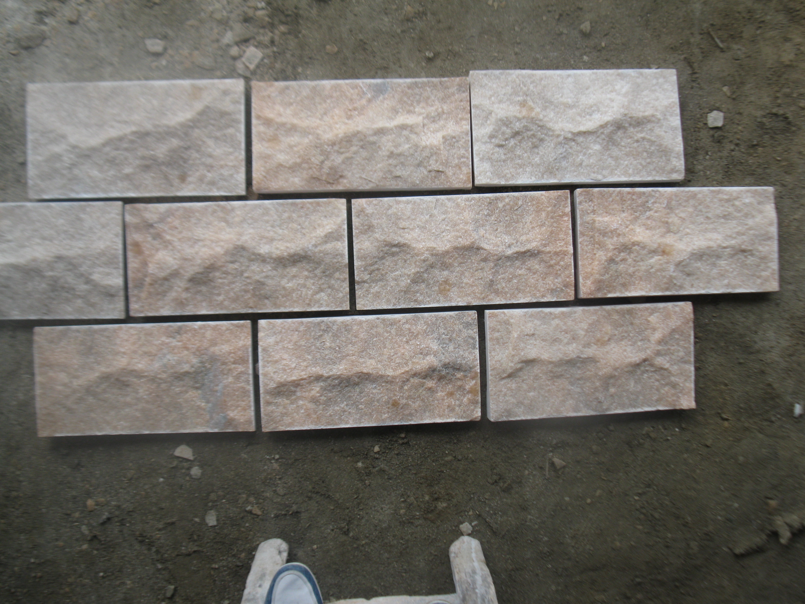 南召大理石文化砖 蘑菇石安装方法 简单易操作