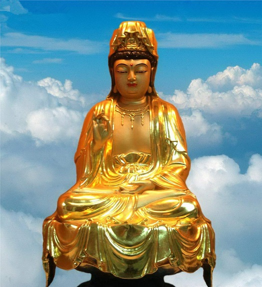 佛像厂家供应销售观音菩萨铜雕佛像图片