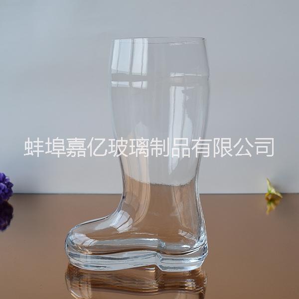 蚌埠市玻璃靴子啤酒杯0.5升1升啤酒杯厂家玻璃靴子啤酒杯0.5升1升啤酒杯