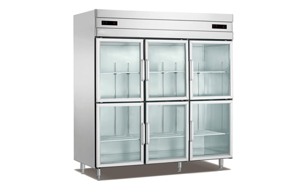 供应安德利全风冷设计制冷快厨房立式不锈钢玻璃门冷柜餐厅冷藏柜