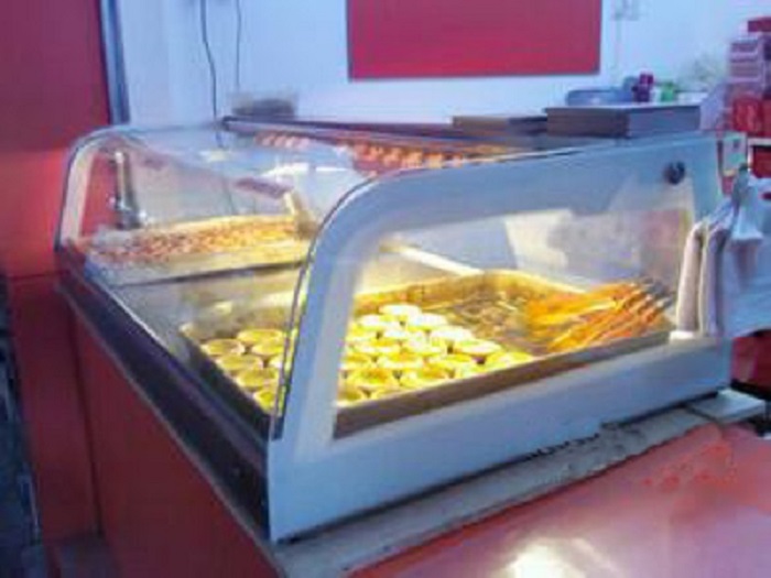 供应安德利弧形设计 桌上型单层蛋挞柜弧形保温柜面包柜