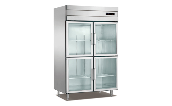 供应安德利全风冷设计制冷快厨房立式不锈钢玻璃门冷柜餐厅冷藏柜