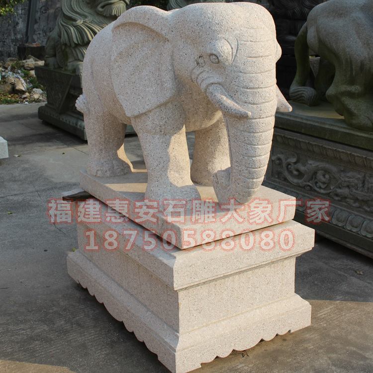 泉州市大理石大象摆件厂家大理石大象摆件 吉祥如意 福建惠安石雕厂家低价直售 货期保障