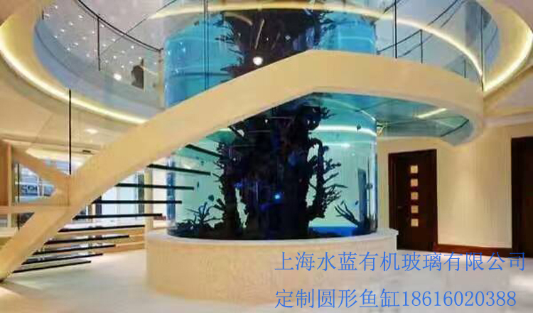 青海亚克力大型鱼缸 水族箱造景批发